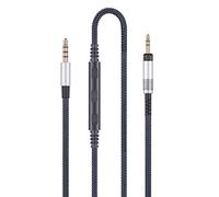 Audio Replacement Cable Compatible with Audio Technica ATH-M50x, ATH-M40x, ATH-M70x Headphones, Audio Cord with in-Line Microphone and Remote Volume Control Compatible with iPhone iPod ipad Apple