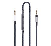 Audio Replacement Cable Compatible with Sennheiser PXC550, PXC480 Headphones, Audio Cord Compatible with iPhone iPod iPad Apple Devices with in-Line Mic Remote Volume Control