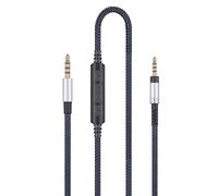 Audio Replacement Cable with in-Line Mic Remote Volume control Compatible with Sennheiser HD4.40, HD 4.40 BT, HD4.50, HD 4.50 BTNC, HD4.30i, HD4.30G Headphone and Compatible with Samsung Galaxy Huawei