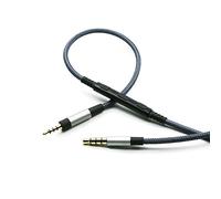 Audio Replacement Cable with in-Line Mic Remote Volume Control Compatible with Sennheiser PXC550, PXC480 Headphones, Audio Cord Compatible with iPhone iPod iPad Apple Devices