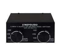 Audio Selector, 3 Input to 3 Output Fully Balanced XLR Signal Passive Stereo Selector Switch Switcher/Balanced XLR to Unbalanced RCA Audio Converter/No Loss Switching/No External Power Supply