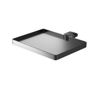 Audio Shelf Bracket, Microphone Stand Storage Compartment, 22 x 16 cm Base for Broadcast Recording Devices, Streaming Desk Organizer Attachment, Support for Concert Stage Equipment, Les