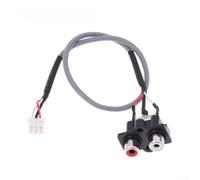 Audio Signal Cable Xh2.54 3-Pin to Female Extension Grey Black 30 cm for Panel Mounting with Screws Heat Resistant up to 105 Degrees Robust Design