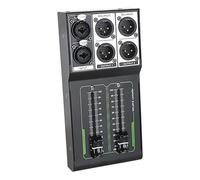 Audio Signal Router - Manual Stereo Volume Controller, Sound Mixer | Single Input duall Output swiitch with 70mm Smooth Fader, Accurate Acoustic Adjustment for Personal Audio Equipment
