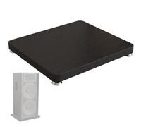 Audio Speaker Isolation Feet Platform Tray With silent foot pads,MDF Subwoofer Isolation Stand,Speaker Stabilizer Base for desktop or floor(Walnut,30x40cm)