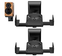 Audio Speaker Mount - Alloy Wall Holder, Modern Sound Mount | 2pcs Multiple Angle Brackets with 55kg Load Capacity, Fixed Tripod for Small Speakers in Home Studio Entertainment Space