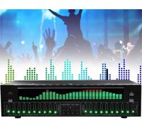 Audio Spectrum Analyzer, 31-Band Digital Equalizer, Professional Stereo Graphic Equalizer, 12 Rhythm Patterns, Optical Coaxial Digital Audio Decoding, Noise Reduction, for Recording Studio