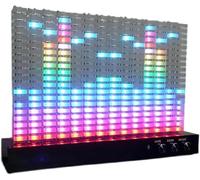 Audio Spectrum Analyzer, Multiple Modes Music Spectrum Led Light With Acrylic Lamp Post, 14 Segment Spectrum & High Sensitivity, Strong Sense Of Rhythm for Car/Party/Bedroom/Home
