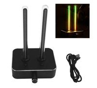 Audio Spectrum Analyzer with Retro IN9 Nixie Tube Display RGB Sound Level Meter for Desktop Decoration, CNC Aluminum Base, Multi-Mode 11 Color Effects, Type C 5V Power