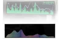Audio Spectrum Visualizer with 36 Dynamic Patterns, 4-Band Equalizer, Digital Clock, Voice Activation & Wired Input for Car, Studio & Home Use