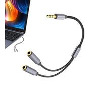 Audio Splitter 3.5mm - High-Fidelity Earphone Sharing Plug, Port Audio Distributor, Clear Signal Branching Unit | Travel-Ready Music Companion, Universals Playback Extension Gear