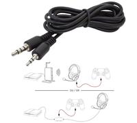 Audio Stereo Adapter Cable 2.5Mm To 3.5Mm Jack Plug For Headset Headphones