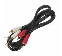 Audio Technica 408-W2000-146A - RCA Phono To RCA Phono Cable With Ground (1.5 Meter) (Black)