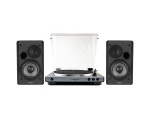Audio Technica AT-LP60XUSB Turntable Gun Metal & Edifier R1280DB Active Speaker Black Hi-Fi Bundle