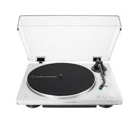Audio-Technica AT-LP70XBT Fully Automatic Wireless Belt-Drive Turntable (White/Silver)