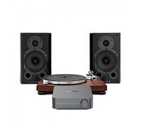 Audio Technica AT-LPW50BTRW with WiiM Amp Space Grey & Wharfedale Diamond 9.1 Hi-Fi Bundle