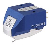 Audio Technica AT-OC9XEB Dual Moving Coil Cartridge with Elliptical Stylus 1/2" Mount includes Mounting Harware and brush (Blue/Silver)