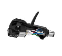 Audio Technica AT-VM95E Elliptical stereo cartridge on AT-HS6 Headshell - BLACK