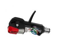 Audio Technica ATXP5H HeadshellElliptical Bonded Stylus DJ Phono Cartridge Combo Kit Universal 12 Mount for 4Pin BlackRed