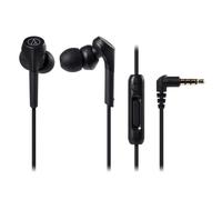 Audio Technica Ath-cks550xis Bk Earphones, Wired For Smartphones, Canal Type, Heavy Bass, Compatible With High Resolution Sound Sources, Black