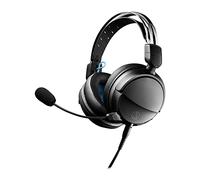 Audio-Technica ATH-GL3BK Closed-Back Lightweight Gaming Headset With Boom Mic (Black)
