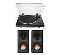 Audio Technica ATLP3XBT Bluetooth Turntable with Klipsch R40PM Powered Bluetooth Speakers Pair Hi-Fi Package