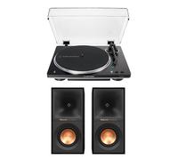 Audio Technica ATLP70XBT Bluetooth Turntable Klipsch R40PM Powered Bluetooth Speakers Pair Package