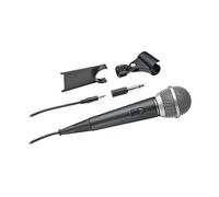 Audio-Technica ATR1200X Unidirectional Dynamic Vocal/Instrument Microphone includes Desk Stand and Stand Clamp (Black)