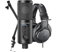 Audio-Technica Creator Pack for Podcasting, Streaming, Gaming and Content Creation Black