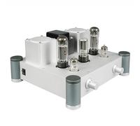 Audio Tube Amplifier, Single Ended HiFi Stereo Tube Amps, 10W*2 Audiophile Power, All-Aluminum Alloy Shell for Home Audio and Outdoor Speakers