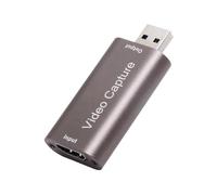 Audio Video Capture Card - Video Audio Grabber, 1080p HD 60fps Video Recorder | From USB C Capture Device, Capture Card for Streaming, Broadcasting, , Video Conferencing