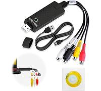 Audio Video Grabber USB 2.0 Video Grabber Card VHS to USB VHS to Digital Converter Analogue to Digital Capture Card VHS Mini DV VCR Hi8 DVD to Digital Converter for PC TV
