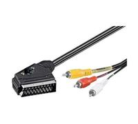 Audio Video Scart RCA Cable 2 M IN/OUT