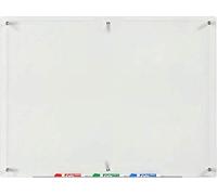 Audio-Visual Direct Clear Glass Dry-Erase Board Set - 80 cm x 110 cm - (Non-Magnetic)