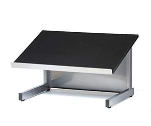 Audio-Visual Direct Tabletop Lectern, Silver/Black