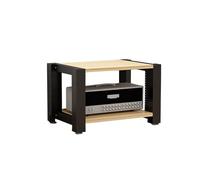 Audio-Visual Shelving, AV Media Stand Corner Shelf For Record Player Stereo Cabinet Audio Rack Tower Media Cabinet With Height Adjustable, Modern Small Entertainment Stand Media Console(Brown,60x51x40