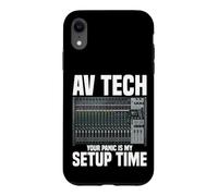 Audio Visual Technician Engineer AV Technician Panic AV Tech Case for iPhone XR