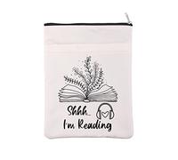 Audiobook Reader Book Sleeve Audiophile Gift Audiobook Lovers Book Cover I’m Reading Gift For Bibliophile Bookish Book Nerd (Shhh Reading BM)