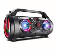 Wireless Portable Speaker Bluetooth Remote FM AUX USB Karaoke Garden Party LED