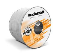 AudioKraft Apollo Series | 2-Core Indoor/Outdoor HiFi Speaker Wire 1.15mm 15A (Custom Length) (100m, White)