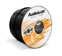 AudioKraft Apollo Series | 2-Core Indoor/Outdoor HiFi Speaker Wire 1.15mm 15A (Custom Length) (50m, Black)
