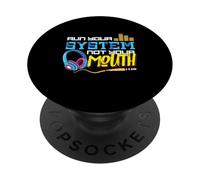 Audiologist Car Stereo Sound Tech Audio Guy: Run Your System PopSockets Adhesive PopGrip