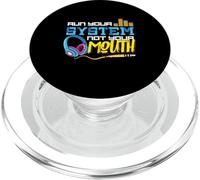 Audiologist Car Stereo Sound Tech Audio Guy: Run Your System PopSockets PopGrip for MagSafe