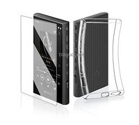 AudioPartner Soft Clear TPU Protective Shell Skin Case Cover for Sony Walkman NW-A300 Series NW-A306 NW-A307 (Clear case and Glass)