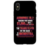 Audiophile Definition Funny Audio Lover Case for iPhone X/XS