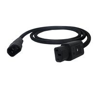 Audiophile Screened IEC Mains Cable. Shielded C13 to C14 Kettle Socket Lead (50cm)