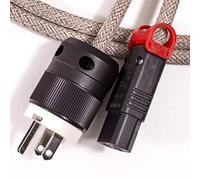 Audiophile US Nema Mains Plug to Locking C13. TRUE 13amp Cable. Desert Camo Braided