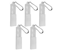Audiophone Battery Holder: 5 Pack Waterproof Travel Cases with Keys, Portable Protection Organizer for Hearing Aid Batteries, Ideal for Outdoor, Travel and Travel Use
