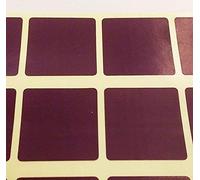 Audioprint Ltd. 10mm Squares Colour Code ID Dots Blank Price Stickers Sticky Labels Dark Purple 600 Pack