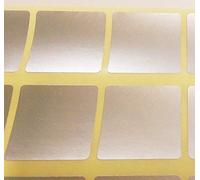 Audioprint Ltd. 10mm Squares Colour Code ID Dots Blank Price Stickers Sticky Labels Silver 600 Pack